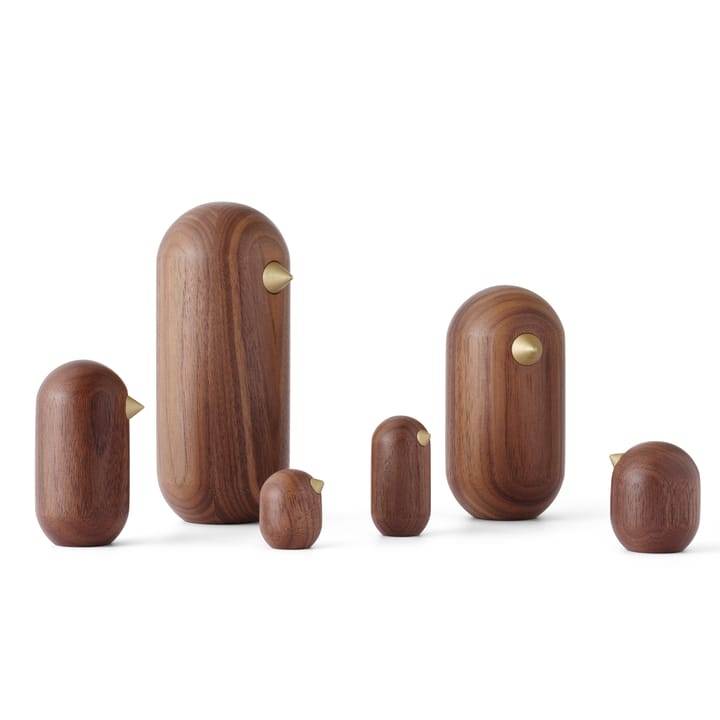 Little Bird figure walnut, 10 cm Normann Copenhagen