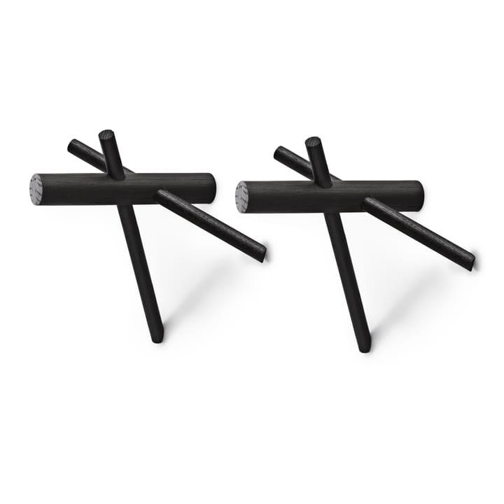 Normann Sticks hanger, 黑色 2-pack Normann Copenhagen