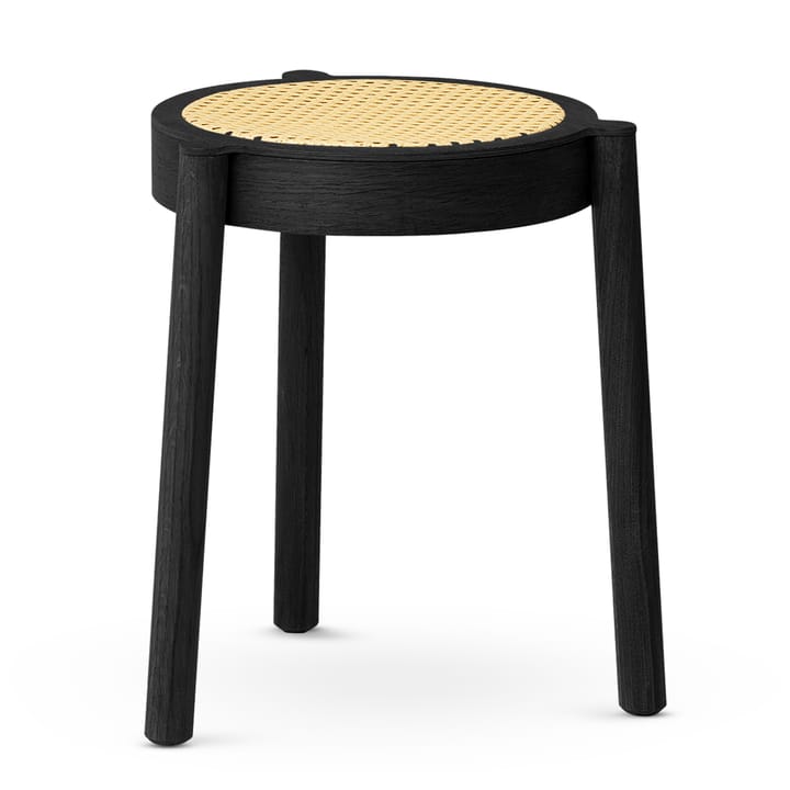 Pal stool with rattan seat 凳子 - 黑色 oak - Northern