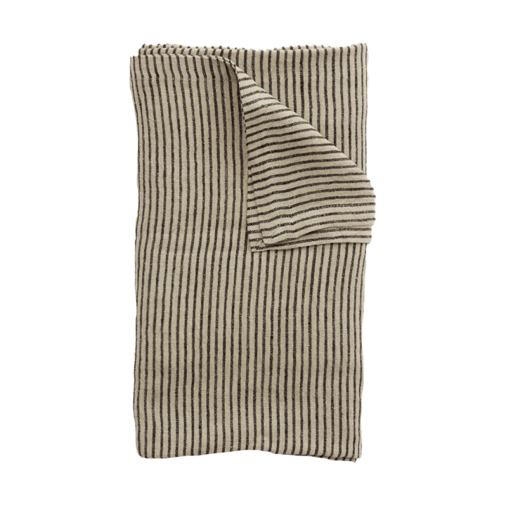 Stripe linen 桌布 150x300 cm - 黑色 沙色 - Olsson & Jensen