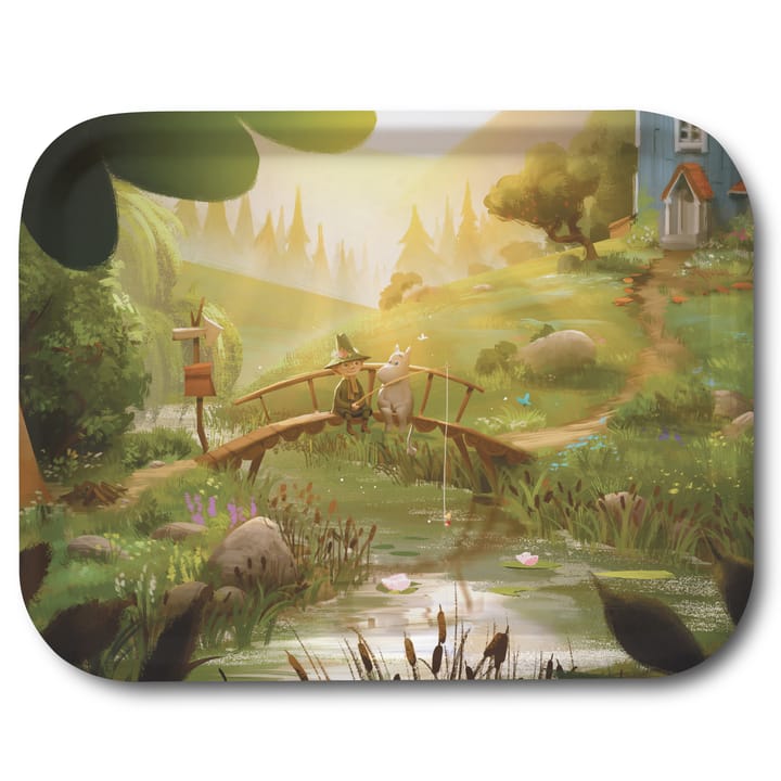 Moomin TV-Series 托盘 27x20 cm - Moomin & Snufkin bridge - Opto Design