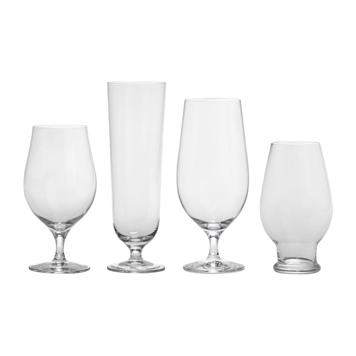 Beer tasting kit 啤酒玻璃杯 4 pieces - Clear - Orrefors