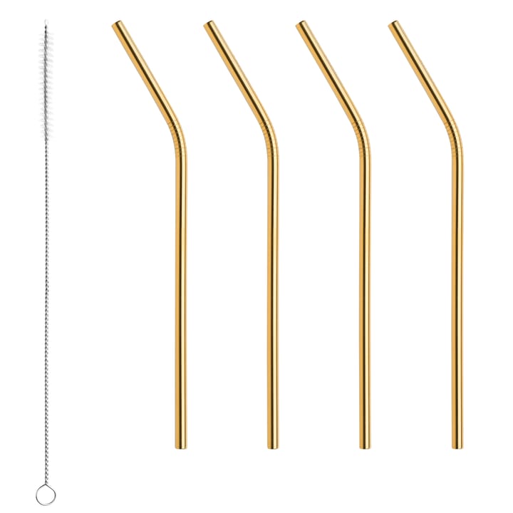 Peak metal straws 四件套装 - Brass - Orrefors