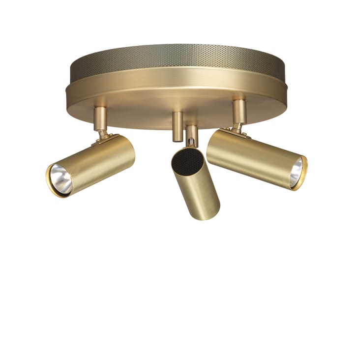 Puck ceiling 灯 - Brass matte, 3-lamp - Örsjö Belysning