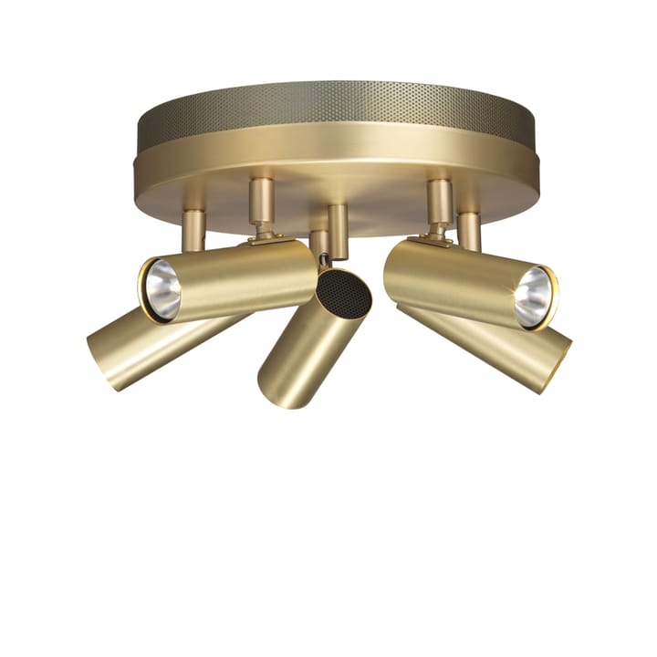 Puck ceiling 灯 - Brass matte, 5-lamp - Örsjö Belysning