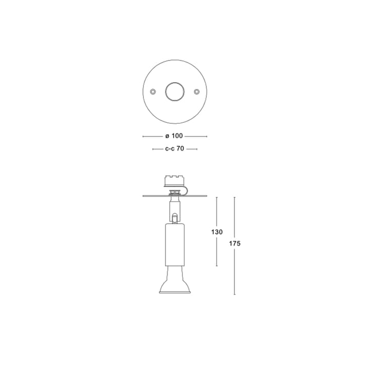 Star 1 壁灯/Ceiling 灯 - Nickle plated brass, fixed mounting - Örsjö Belysning