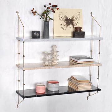 Morse shelf - marble 绿色. frame in brass - OX Denmarq