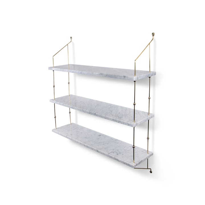 Morse shelf - marble 白色. frame in brass - OX Denmarq