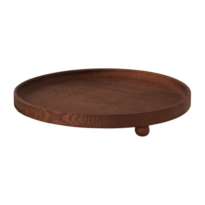 Inka wooden tray round Ø30 cm - Dark - OYOY