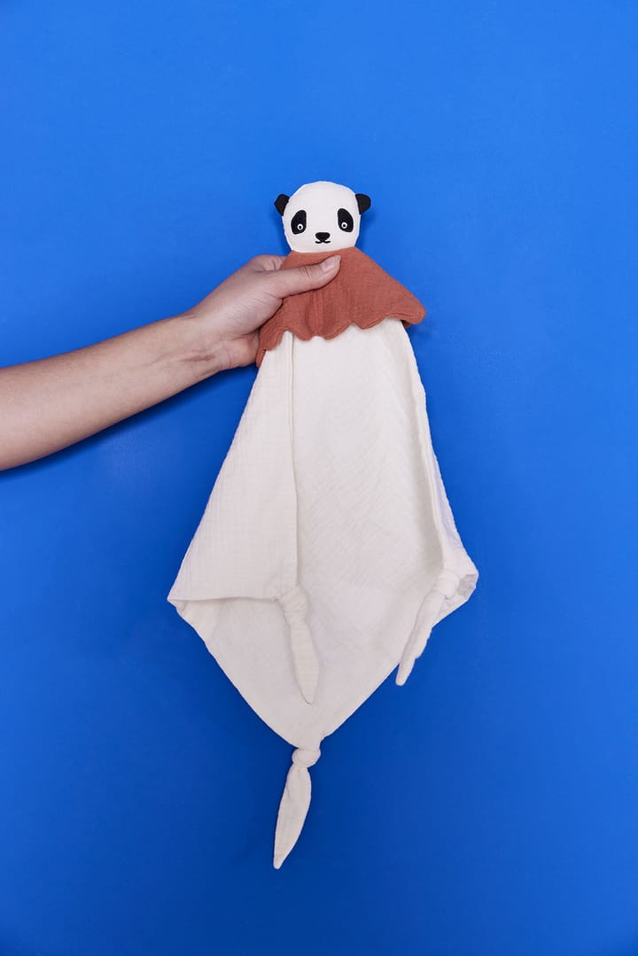 Lun Lun Panda 婴儿毯 40x40 cm - Off-white - OYOY