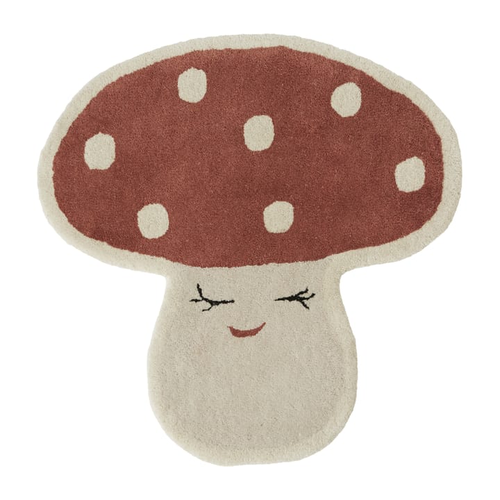 Malle mushroom 地毯  75x77 cm - 红色 - OYOY