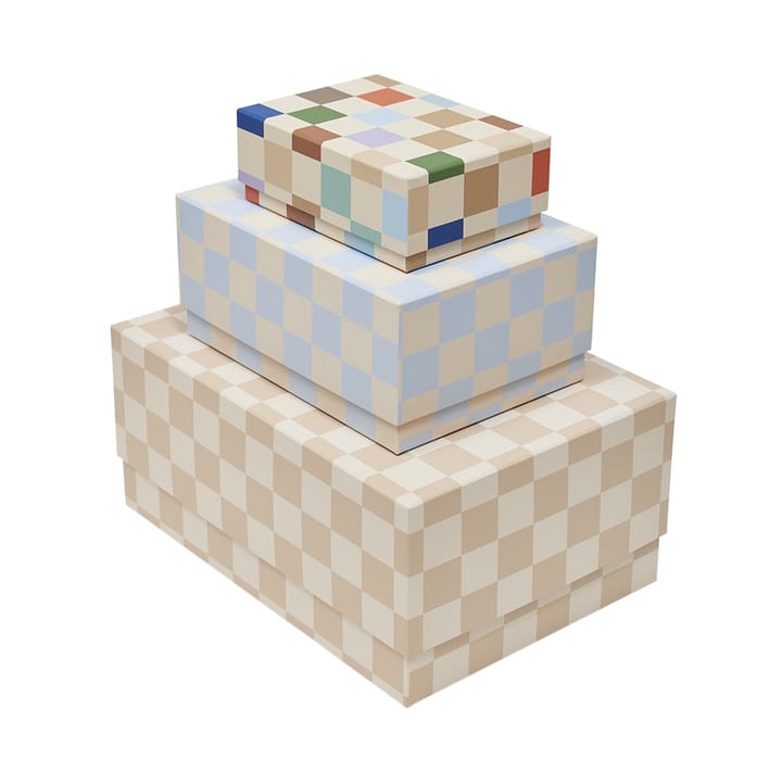 Mana storage boxes 3件 - 彩色 - OYOY