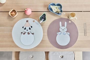 Rabbit Pompom 餐垫 Ø39 cm - Clay - OYOY
