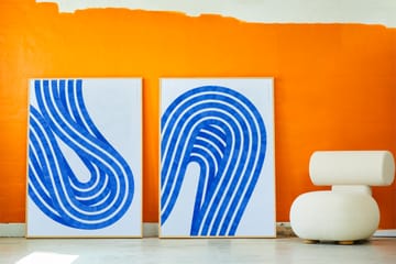 Entropy Blue 01 海报 - 30x40 cm - Paper Collective