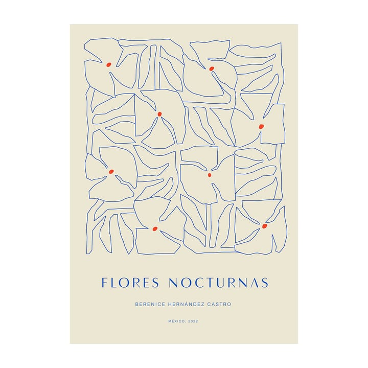 Flores Nocturnas 01 海报 - 30x40 cm - Paper Collective