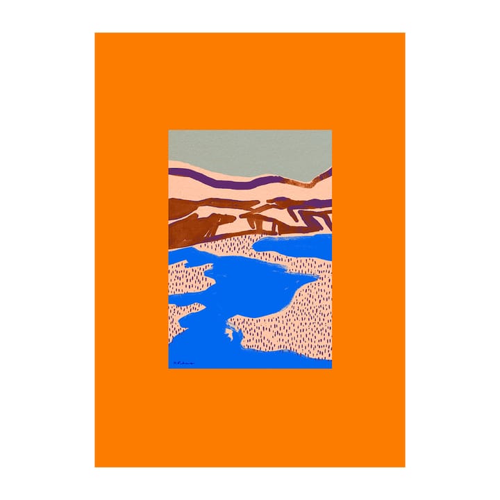 Orange Landscape 海报 - 30x40 cm - Paper Collective