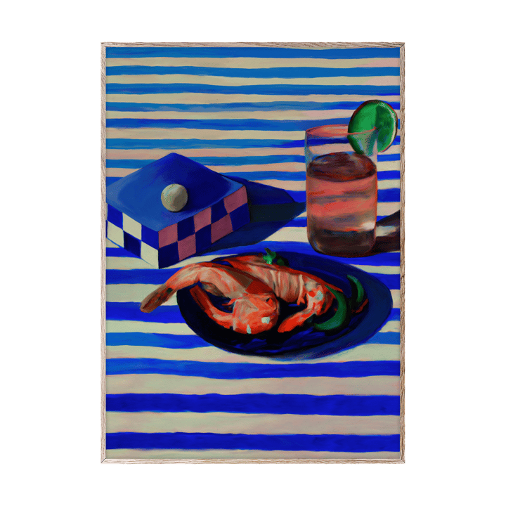 Shrimp & Stripes 海报 - 30x40 cm - Paper Collective