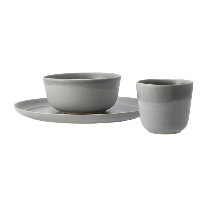 Morgon grey breakfast set 3 pieces - 灰色 - Paradisverkstaden