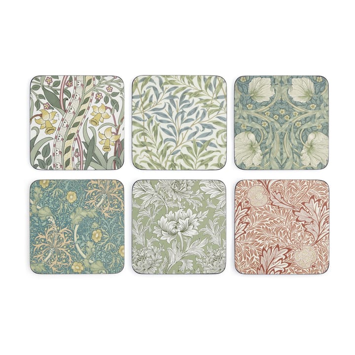 William Morris coaster 六件套装 - Mix & Match - Pimpernel