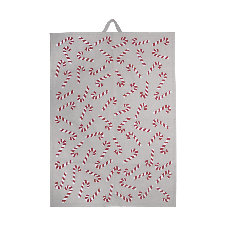 Candy cane 厨房巾 50x70 cm - 白色-灰色-红色 - Pluto Design