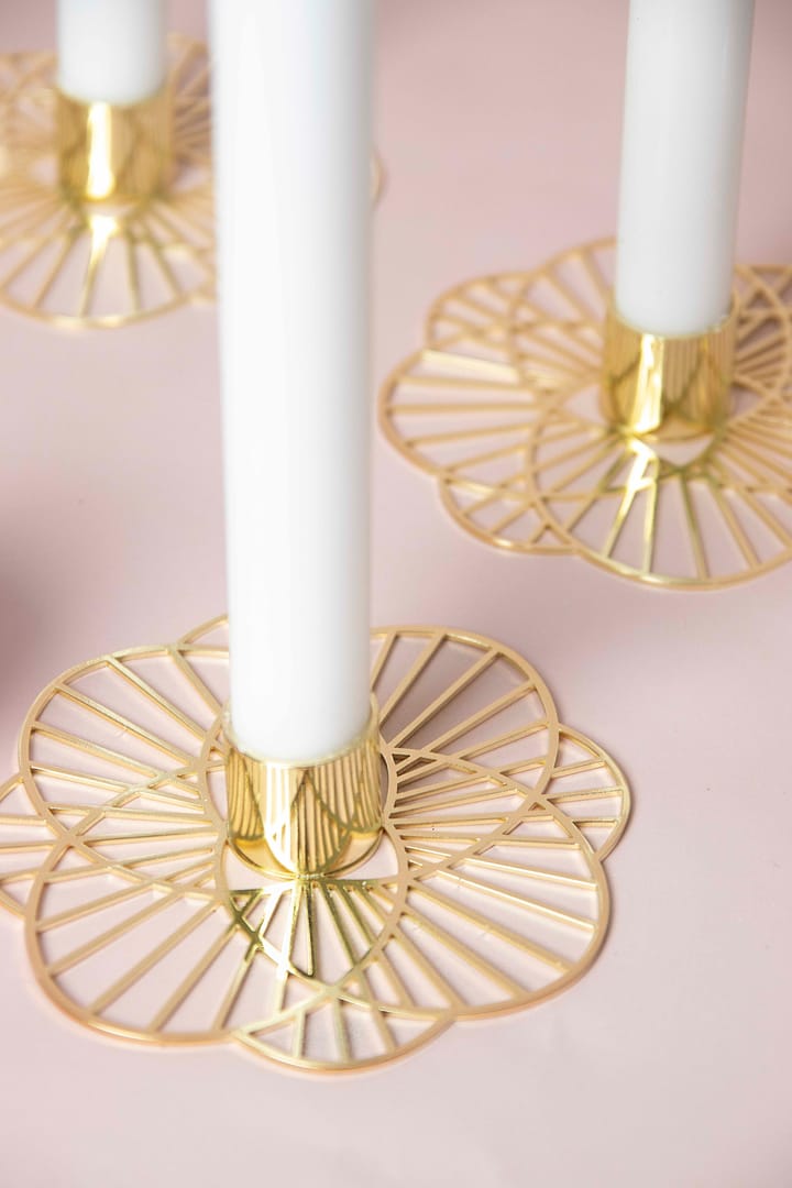 Sun candle sticks, Gold Pluto Design