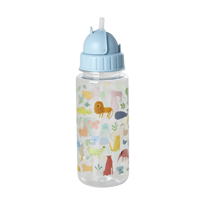 Rice 儿童 水瓶 45 cl - Sweet Jungle Print-Soft 蓝色 - RICE