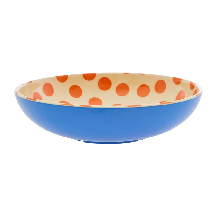 Rice 沙拉碗 melamine Ø29.9 cm - Orange dots-blue - RICE