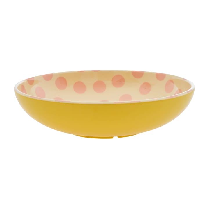 Rice 沙拉碗 melamine Ø29.9 cm - Pink dots-yellow - RICE