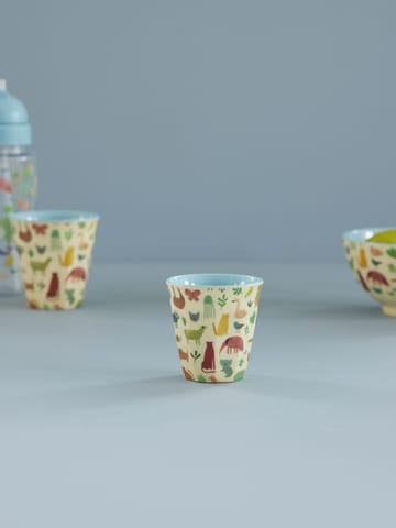 Rice 儿童 杯子 melamine - Sweet Jungle Print-Soft 蓝色 - RICE