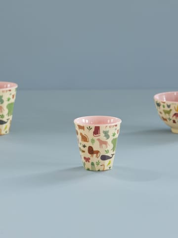 Rice 儿童 杯子 melamine - Sweet Jungle Print-Soft 粉色 - RICE