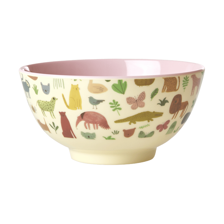 Rice melamine 碗 中 - Sweet Jungle Print-Soft 粉色 - RICE