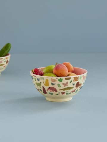 Rice melamine 碗 中 - Sweet Jungle Print-Soft 粉色 - RICE