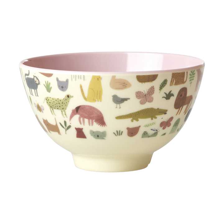 Rice melamine 碗 小 - Sweet Jungle Print-Soft 粉色 - RICE