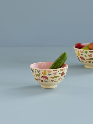 Rice melamine 碗 小 - Sweet Jungle Print-Soft 粉色 - RICE