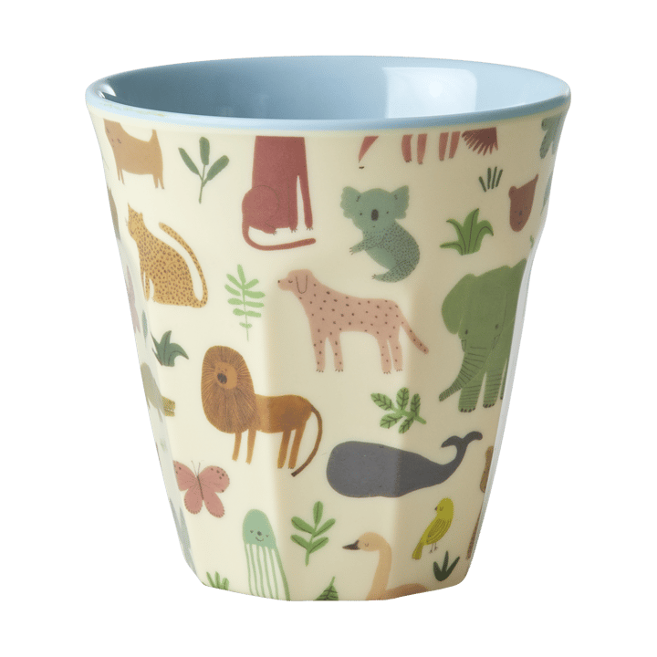 Rice melamine 杯子 中 - Sweet Jungle Print-Soft 蓝色 - RICE