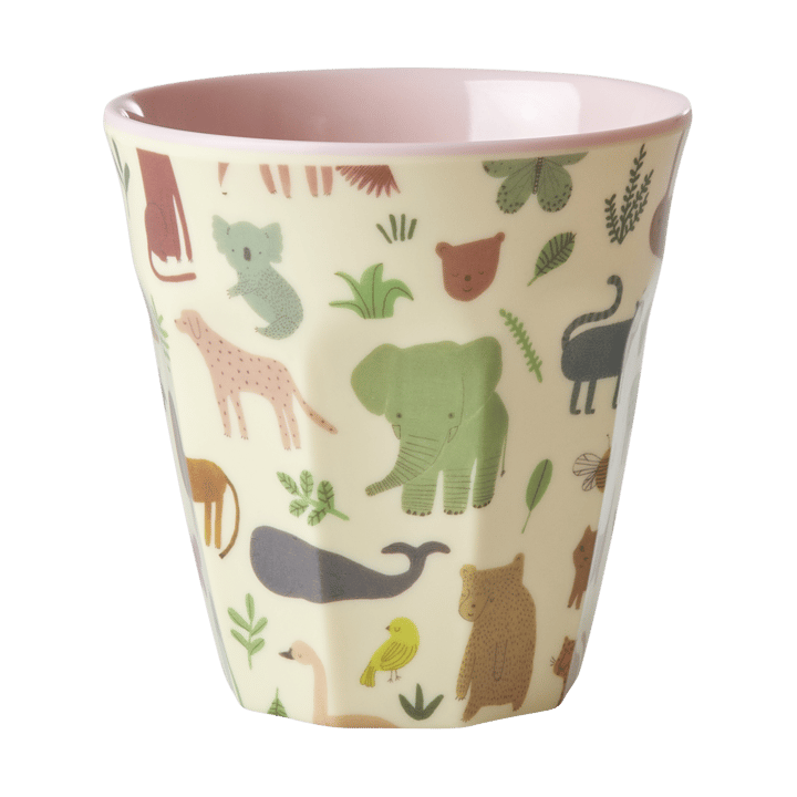 Rice melamine 杯子 中 - Sweet Jungle Print-Soft 粉色 - RICE