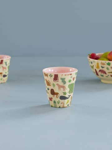 Rice melamine 杯子 中 - Sweet Jungle Print-Soft 粉色 - RICE