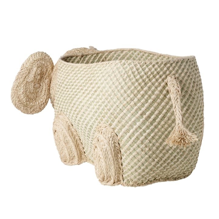 Rice raffia storage box animals, Elefant RICE