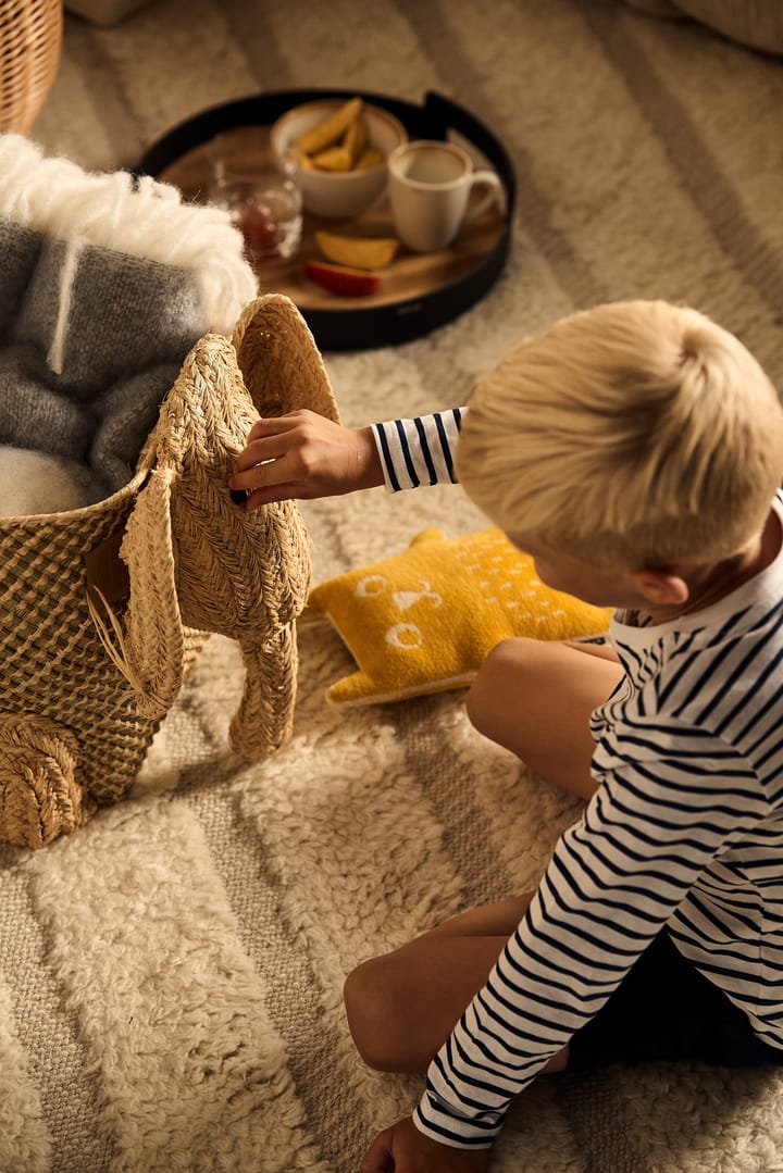 Rice raffia storage box animals, Elefant RICE