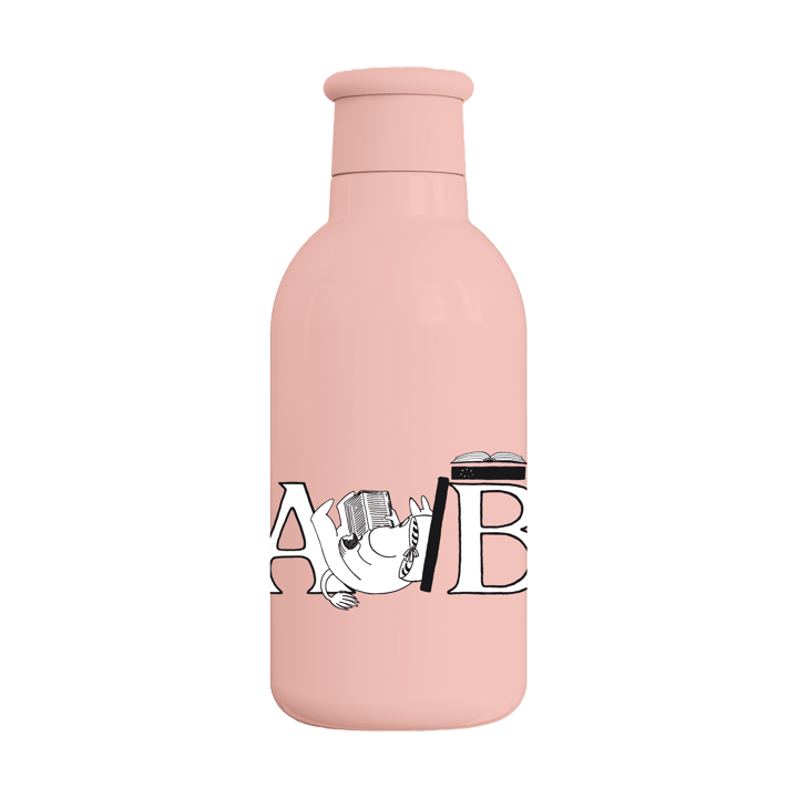 姆明 ABC 热水瓶bottle 0.5 L - Moomin 鲑红 - RIG-TIG