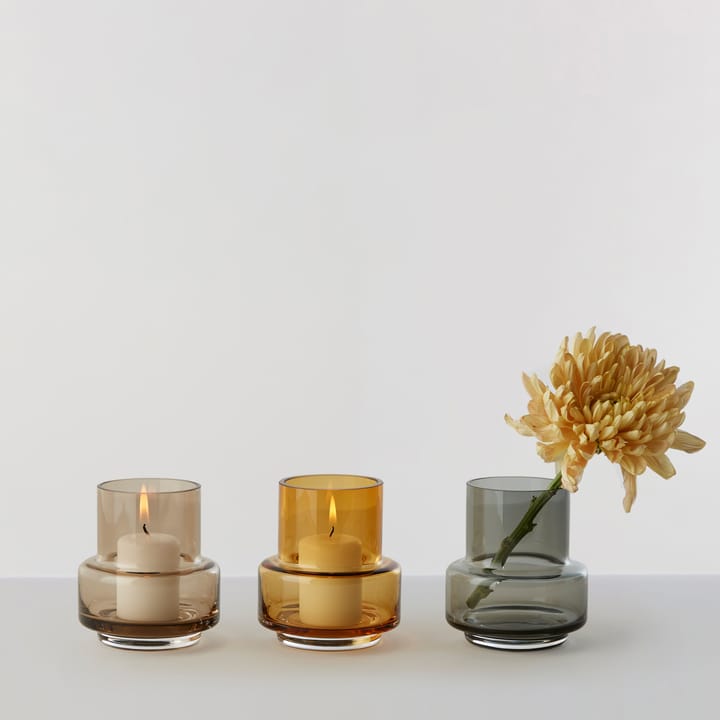 Hurricane tea light no. 25, Smoked 灰色 Ro Collection