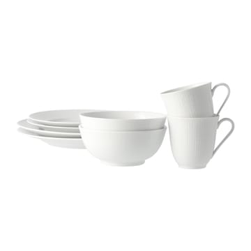 Swedish Grace 瑞式优雅 纯色经典 餐具餐碗套装 白色 - 8 pcs - Rörstrand