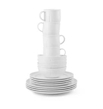 Grand Cru Soft dinnerware 套装 white 16-piece - 白色 - Rosendahl