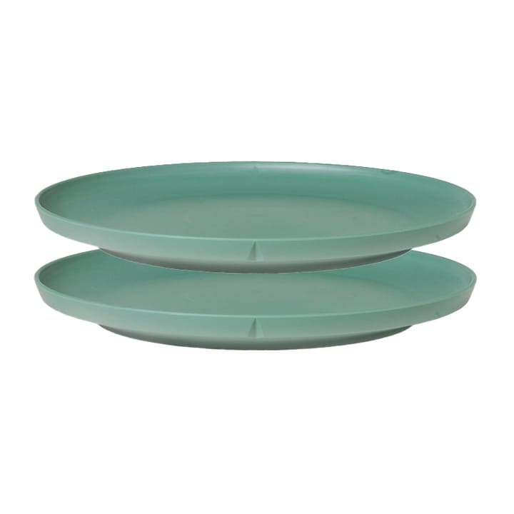 Grand Cru Take melamine 盘子 Ø26 cm 两件套装 - Mid 绿色 - Rosendahl