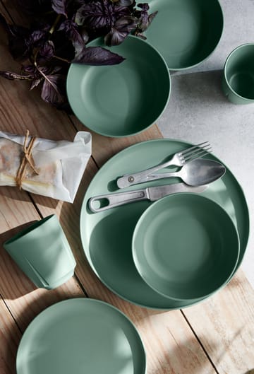 Grand Cru Take melamine 盘子 Ø26 cm 两件套装 - Mid 绿色 - Rosendahl