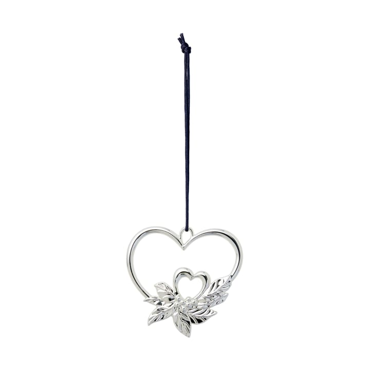Karen Blixen double heart hanging 圣诞装饰 - Silver plated - Rosendahl