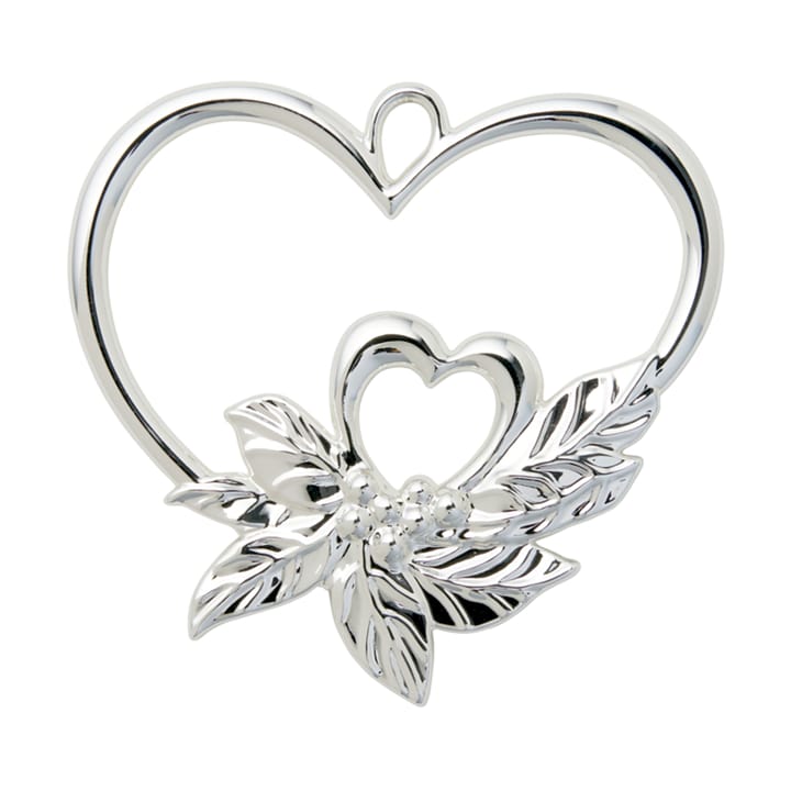 Karen Blixen double heart hanging 圣诞装饰 - Silver plated - Rosendahl