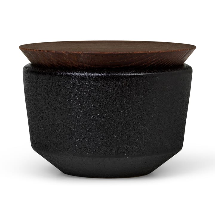 Rå salt cellar with lid 15 cl - 黑色 - Rosendahl