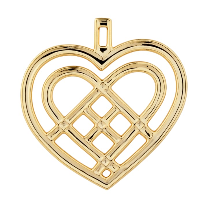 Weaved Heart Christmas 装饰品 6.5 cm - Gilded - Rosendahl