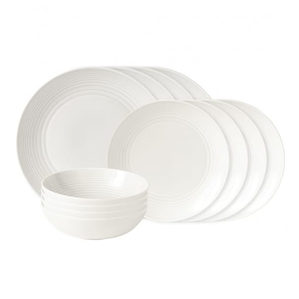 Maze 盘子 set 12 pieces - 白色 - Royal Doulton